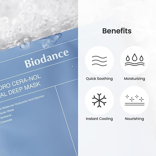 BIODANCE Hydro Cera-nol Real Deep Mask™ 4 adet -